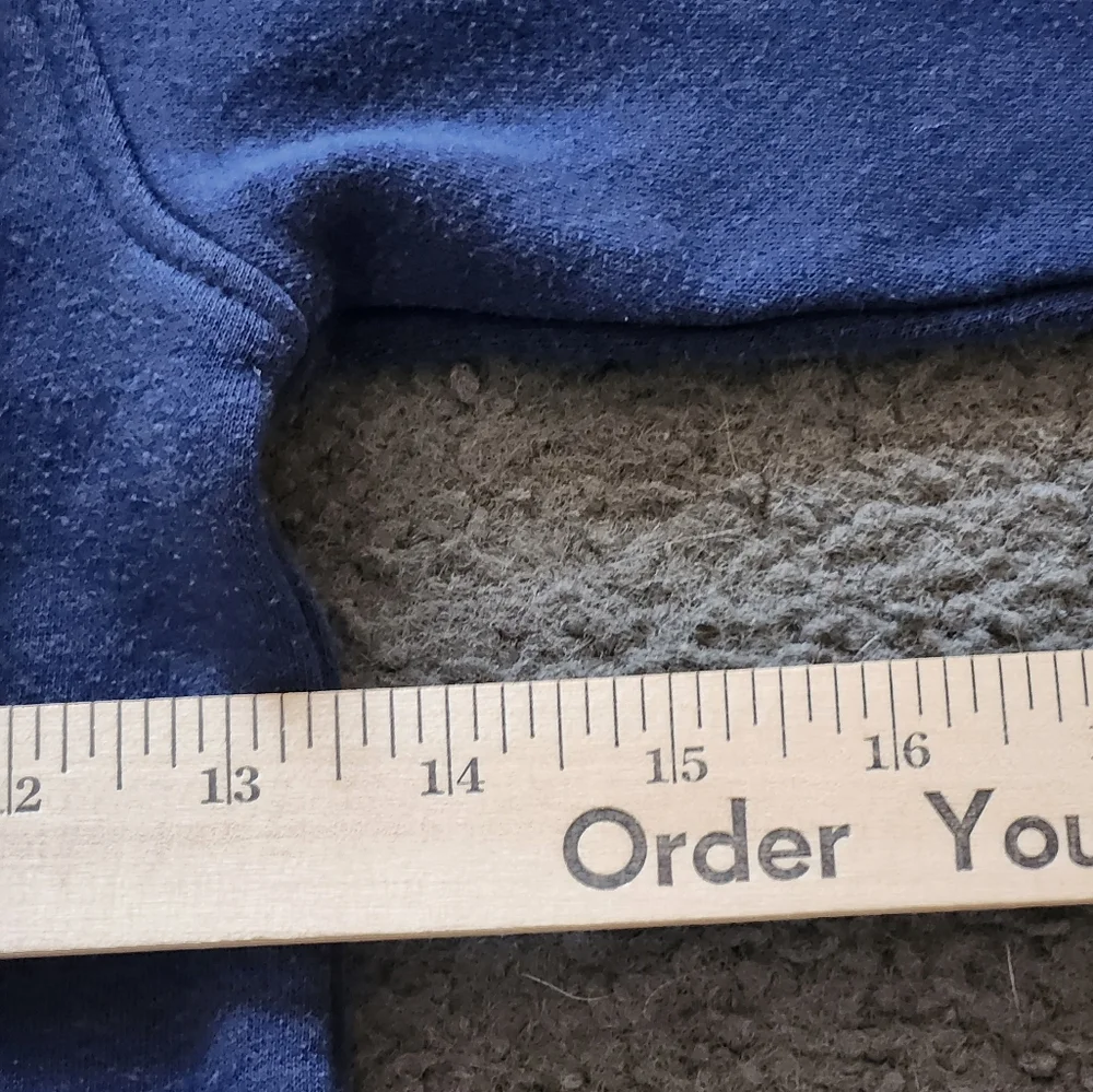 NIKE Kids Hoodie Size 6X Blue Just Do It Cotton Poly Sweatshirt Swoosh - Picture 8 of 9